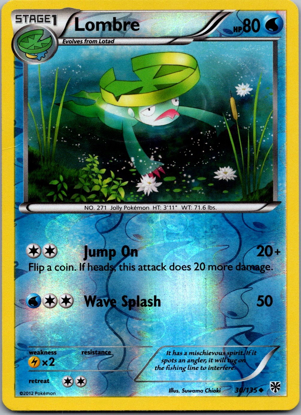 Lombre 30/135 Plasma Storm Uncommon LP Reverse Holo