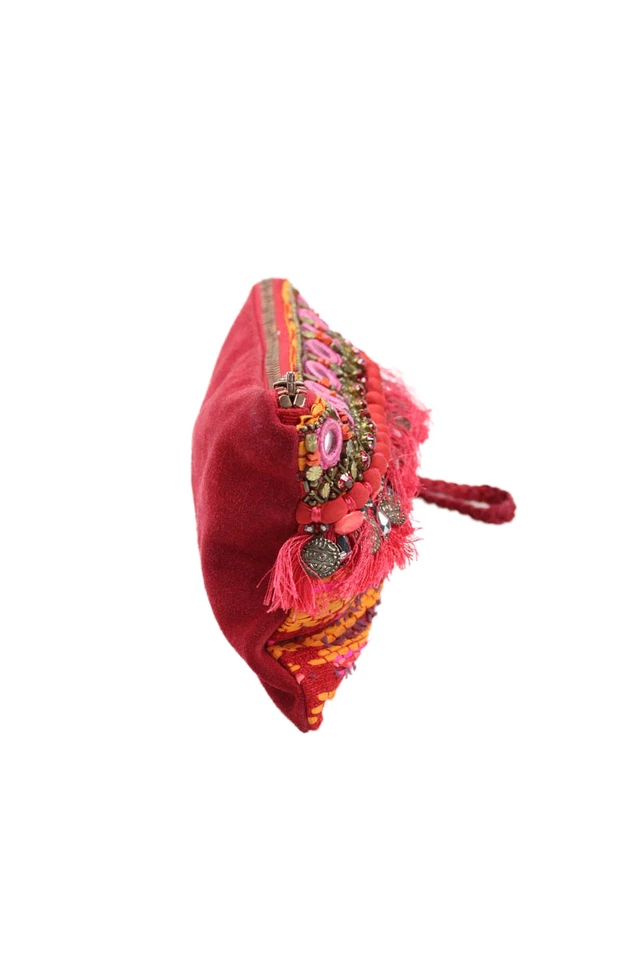 Muñequera roja adornada Matthew Williamson para mujer Foto 2 de 4