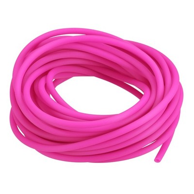 Rubber Cord Tube 16ft 2mm Dia 1mm Hole Dark Rose Hollow Tubing for DIY Craft
