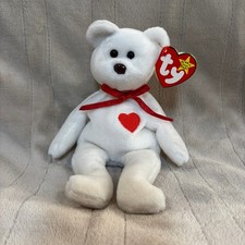 Ty Beanie Baby Valentino Bear Red Heart Valentine Plush Toy 4058