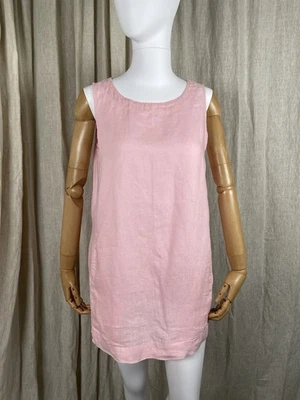 light pink J. Jill Pure Jill longline top 100% linen sleeveless round-neck XS - Image 1 of 4