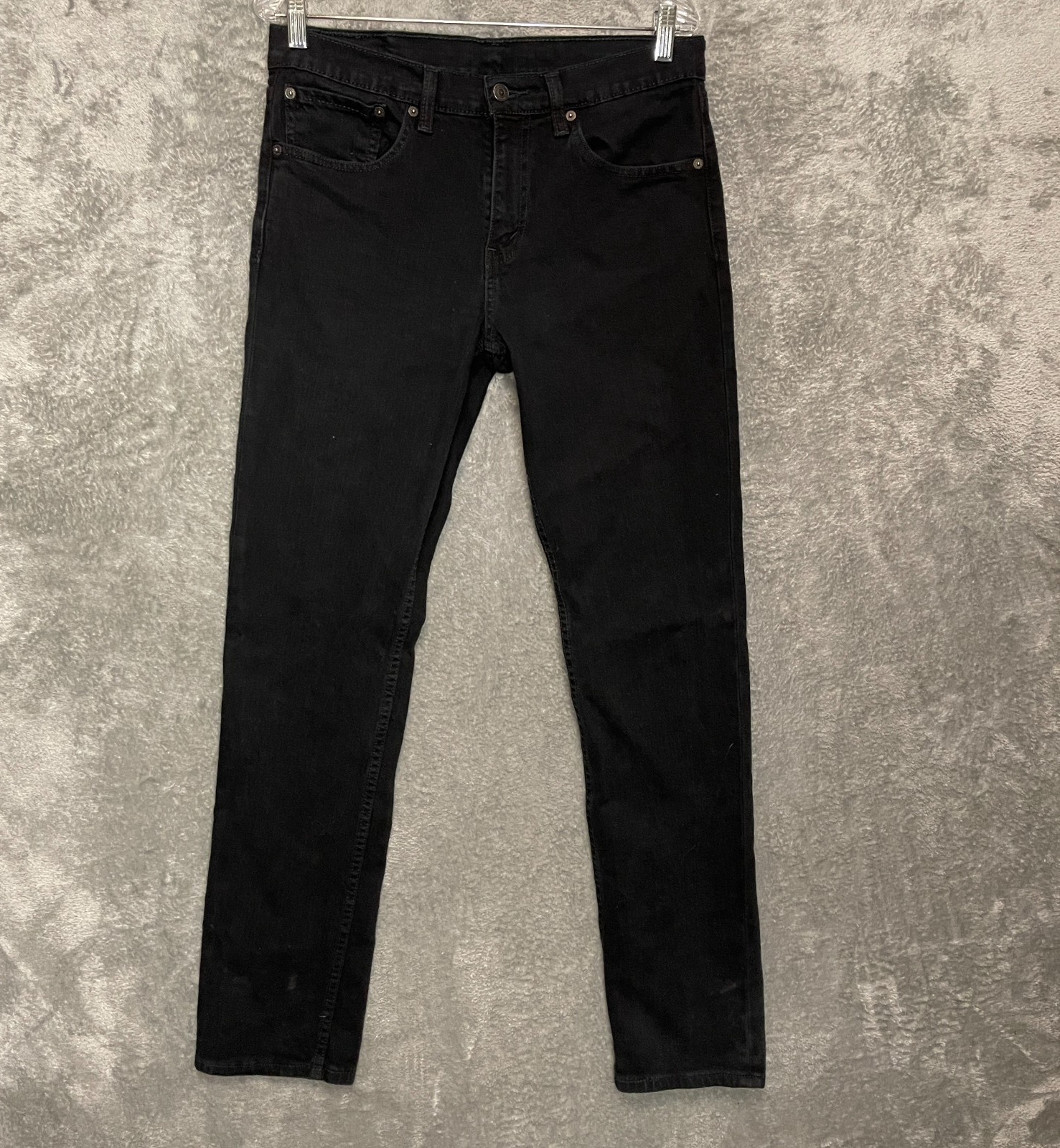 Levis 511 Men Slim Tapered Mid Rise Stretch Black Denim 5 Pocket Jean 32x34