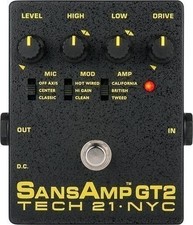 Tech 21 GT2 SansAmp Tube Amp Emulator NEW  FREE 2DAY SHIPPING