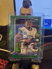 2025 Topps Chrome - Green Refractor Image Variation /99 Amon-Ra St. Brown #98