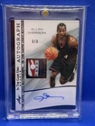 Allen Iverson 2025 Leaf In The Game Used Logo Man Patch Auto 3/3 Jersey # 76ers