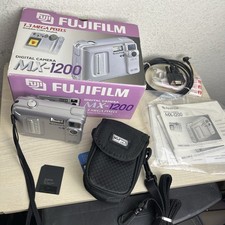 Fujifilm Digital Camera MX-1200 1.3MP Silver Media Card Y2K Box Tested Works