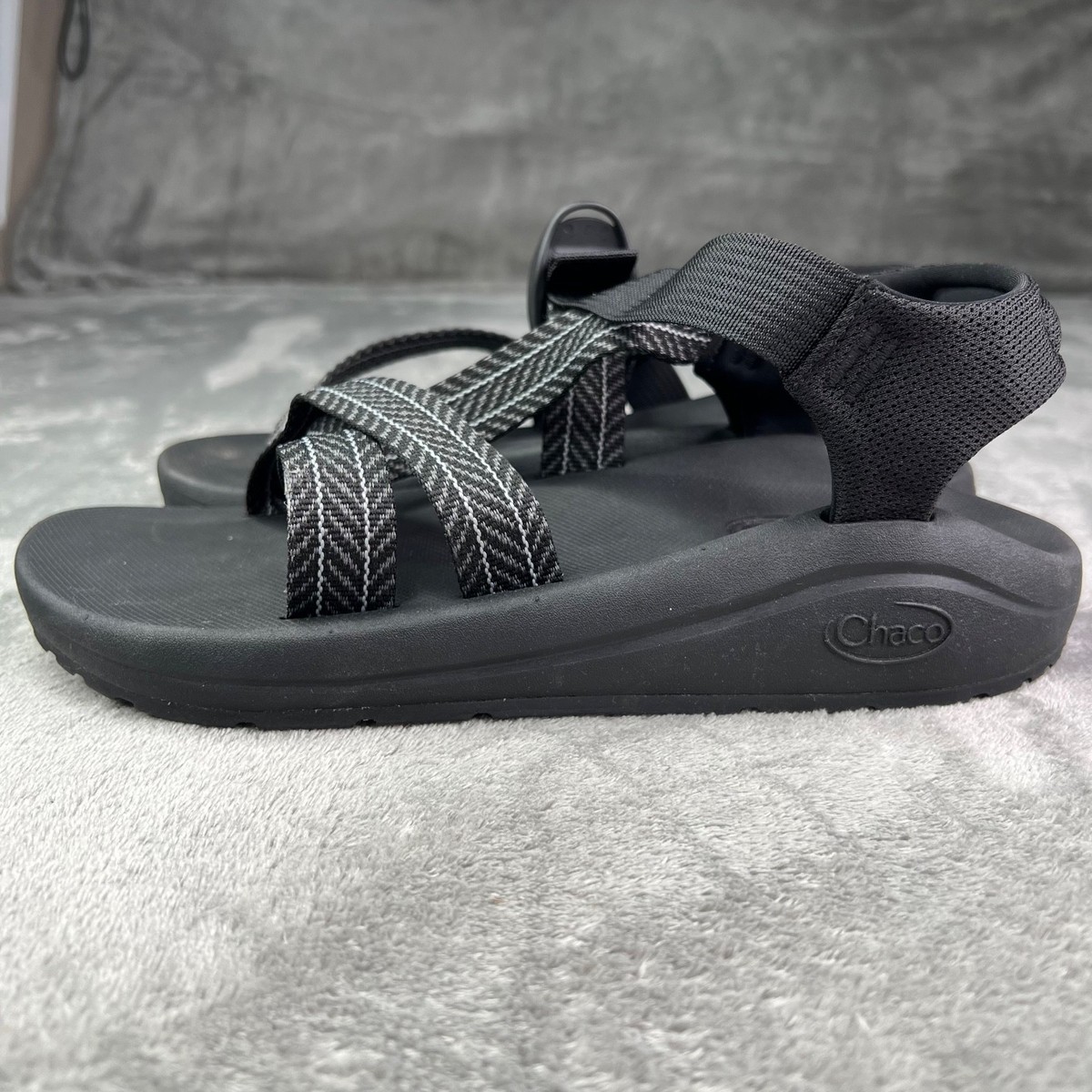 Chaco Cushz Sandals Men's 11 Frond Black Extra Cushioned Casual