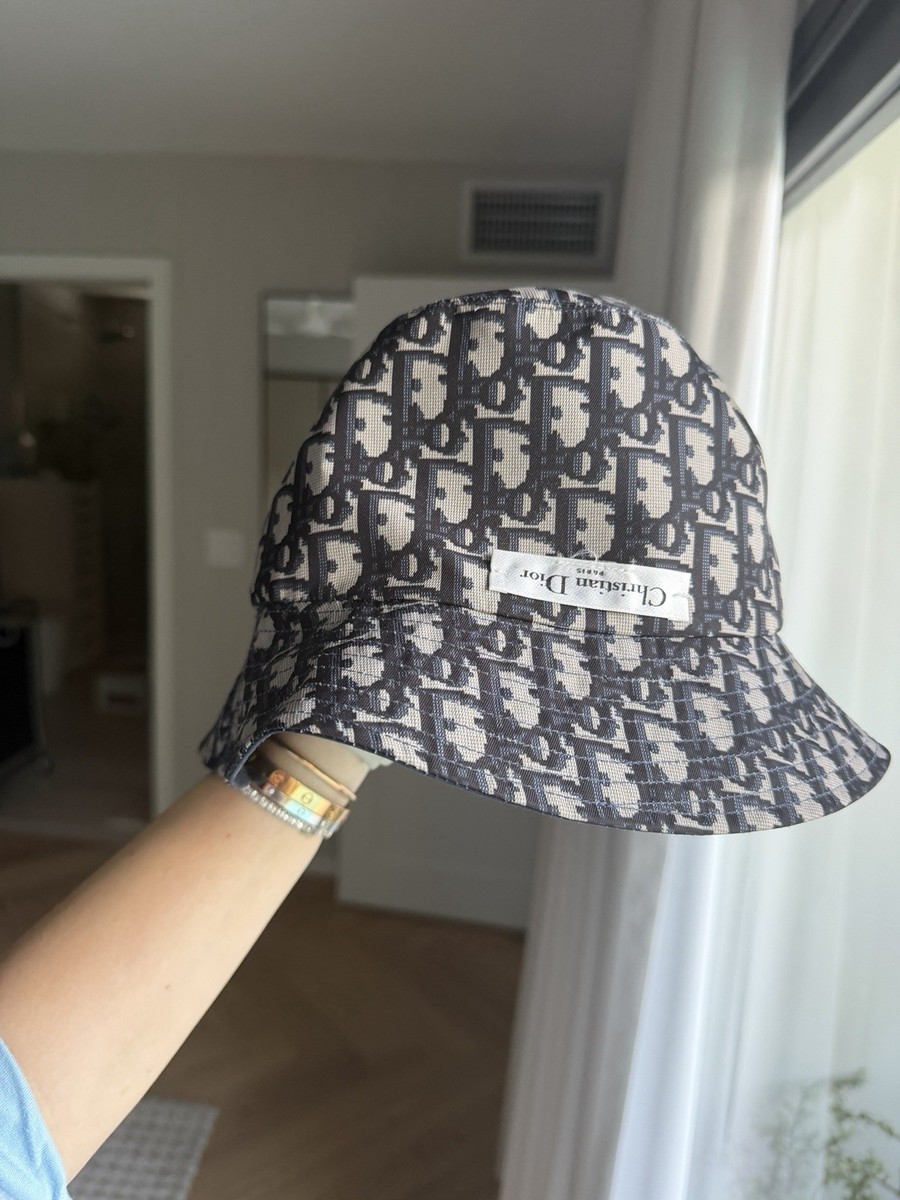 Dior Bucket Hat. Reversible. Monogram. Navy Blue. | eBay