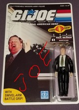 WWE Paul Bearer  GI Joe Vintage style Custom Card  lot Wrestling Legend WWF 1997