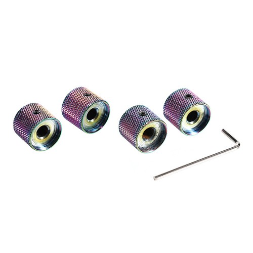Uxcell Manopole Potenziometro Tipo D 6mm Grigie - 10 Pezzi Per Chitarra, Tono, Volume - Foto 2