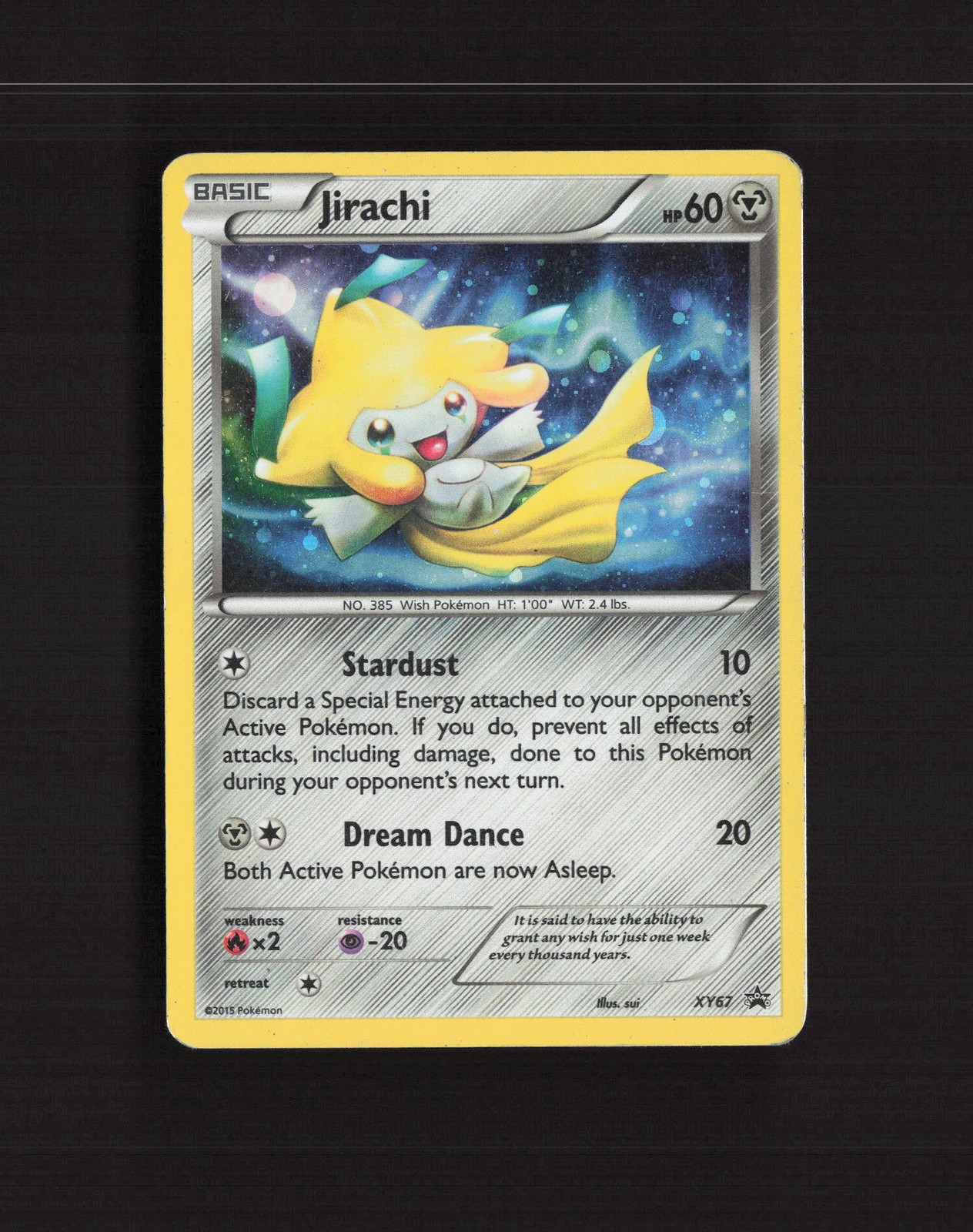 Jirachi XY67 XY Promos Black Star Promo Holo Pokemon Card MP