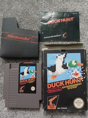 NES Duck Hunt Spiel OVP Retro Nintendo mit Handbuch Anleitung, Zapper