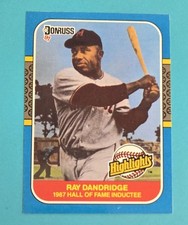 1987 Donruss Highlights #18 Ray Dandridge Minneapolis Millers BASEBALL Card C8