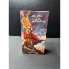 Cecil B DeMille The Ten Commandments 2 VHS Tape Set 1990 Paramount
