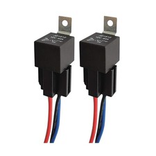2pcs JD1912 Car Relay Harness 12V 40A 4 Pin SPST 12AWG Harness Sockets with B...