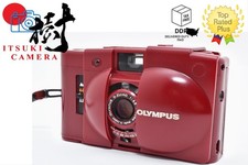 Near Mint Olympus XA2 Red Point Shoot 35mm Film Camera with Strap From JAPAN