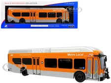 NEW FLYER XCELSIOR TRANSIT BUS "LA METRO" 1/43 MODEL BY ICONIC REPLICAS 43-0604