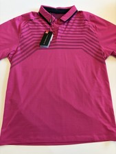 Under Armour Men's Threadborne HeatGear Fuchsia Golf Polo Shirt XL NWT