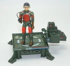 Vintage 1982 GI Joe ARAH Flash Str. Arm Figure + Jump Jet Mobile Propulsion Unit