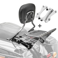 Sissybar + GepäCkträGer W1 FüR Harley Davidson CVO Limited 14-22 Chrom