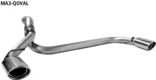 Bastuck Duplex Racinganlage ab Kat Mazda 3 BK 1.4l 1.6l je 110x70 gerollt