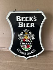 INSEGNA LUMINOSA BIRRA BECK’S VINTAGE 15"x20"