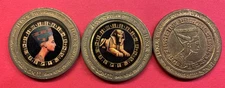 3 OBSOLETE LUXOR SLOT TOKENS FROM 1995  - NEFERTITI & SPHINX