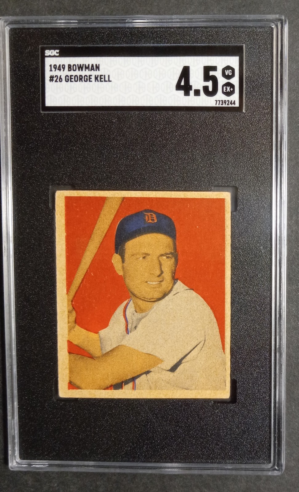 1949 Bowman - #26 George Kell - HOF - Rookie - SGC 4.5 VG/EX+
