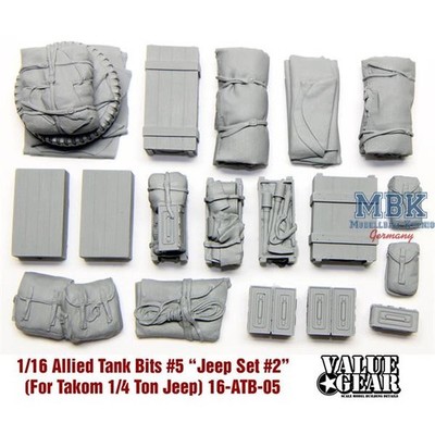 VALUE GEAR VLG16-ATB-05 Allied Tank Bits for Takom Jeep Set #2 (1:16)