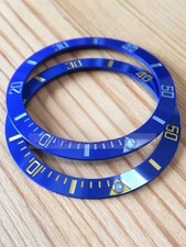 Lunetta orologio acciaio ceramica blu adatta per orologio Rolex Blue Submariner 116613