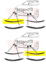 2X VAN WEZEL BLENDE STOßSTANGE VORNE LINKS+RECHTS passend für VW GOLF JETTA