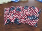 Five  Soft  20" Cotton Dinner Napkins Lapkins. Red White & Blue Stars & Stripe — photo 1