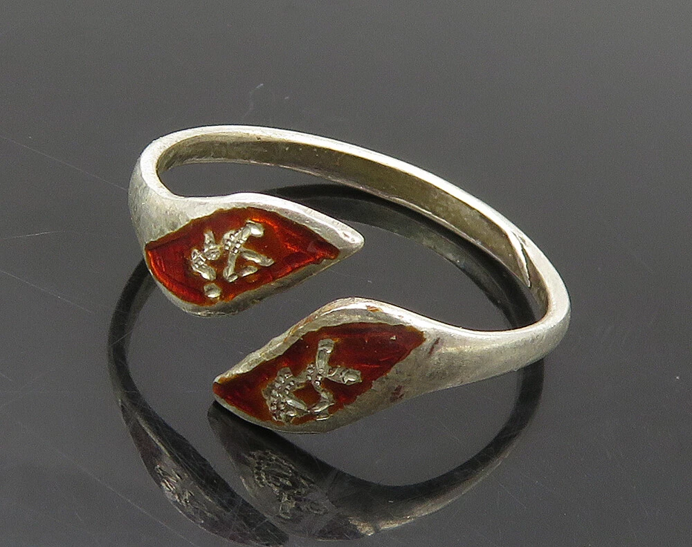 Vintage siam silver ring deals