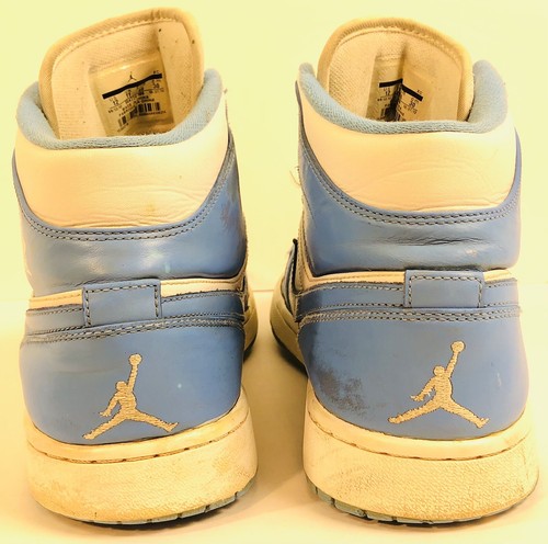 Size 12 - Jordan 1 Mid UNC Blue Nike Retro Model 554724-106 - See Photos - Picture 4 of 19