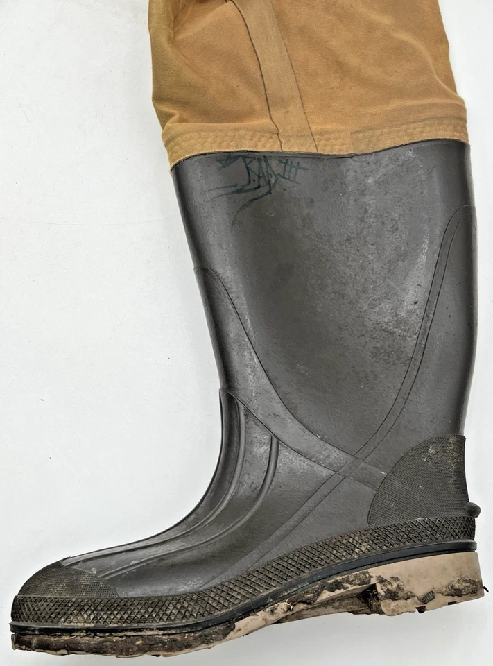RED BALL CHEST WADERS SIZE 9.5 BOOT INSULATED NO BELT/ SUSPENDERS MADE IN USA - Image 3 of 4