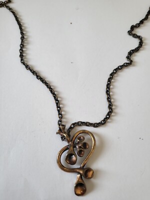 Kalevala Koru Bronze Kette  Moosblüte Made in  Finnland