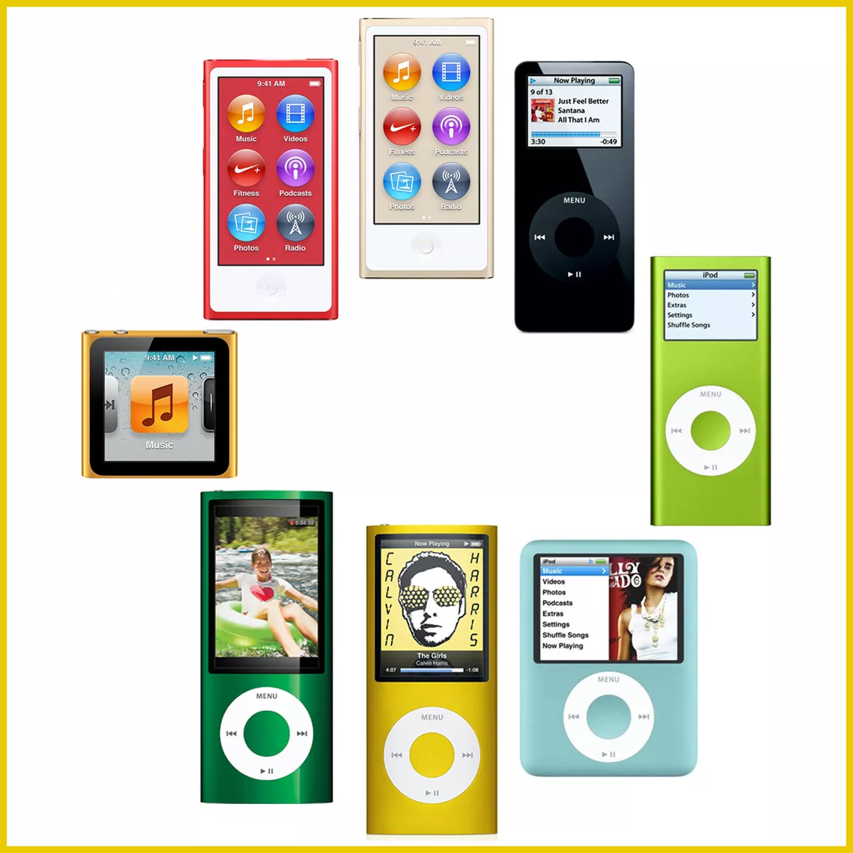 Apple iPod Nano 1st, 2nd, 3rd, 4th, 5th, 6th, 7th, 8th - New Battery  Installed