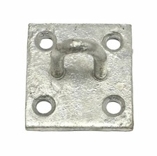 New Galvanised Wall Chain Staple Plate