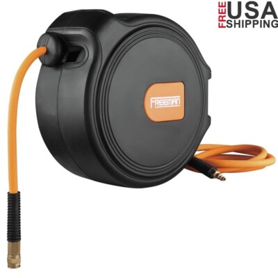 #ad Compact Retractable Air Hose Reel 1 4quot; X 65#x27; Wall Mount Auto Retract System New $138.98