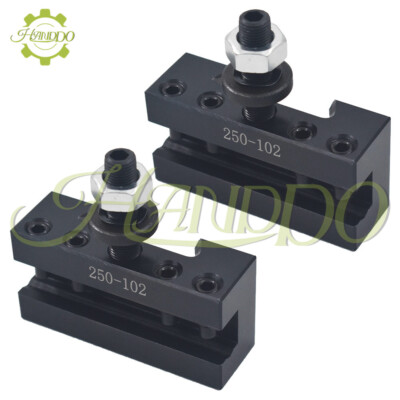2× 2# AXA 250-102 Quick Change Tool Post Boring Turning Holder For Lathe 6 - 12''