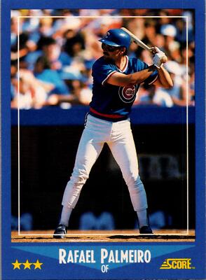 メジャーリーグ　カード　Rafael Palmeiro 1988 Score Rafael Palmeiro Card# 186 Chicago Cubs | eBay