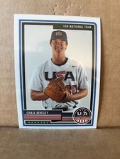 Chase Bentley 2023 Panini Stars & Stripes USA Baseball Optichrome Base Card