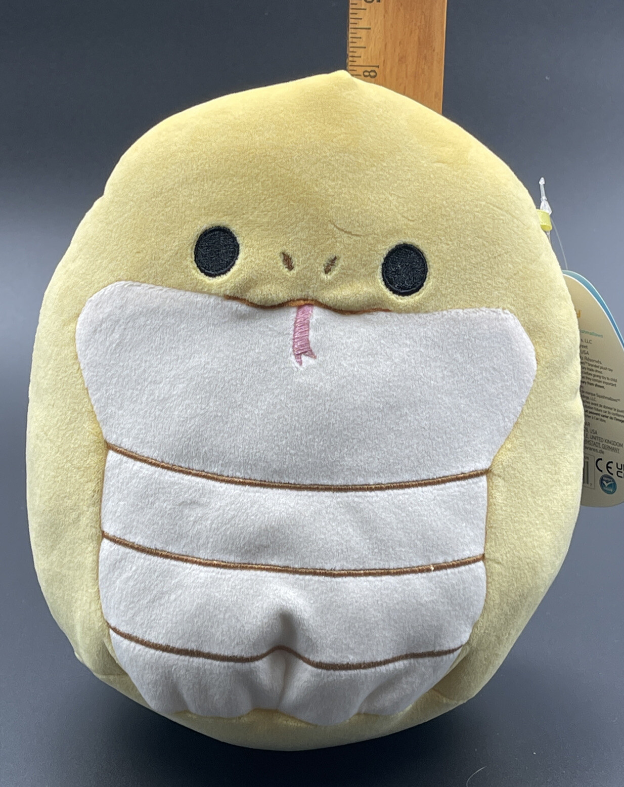 NWT Squishmallows 8” Pleyton Python Soft Yellow Pet Snake Plush | eBay