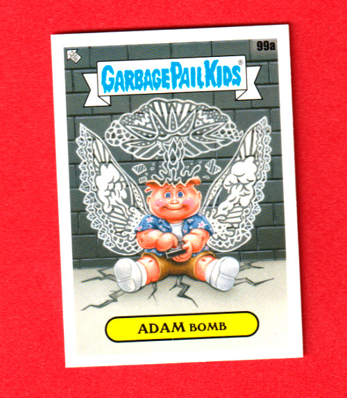 2021 TOPPS Garbage Pail Kids Go On Vacation "ADAM BOMB" #99a Sticker Card