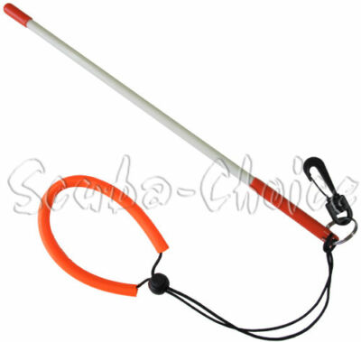 Scuba Diving 13-3/4'' Fiber Glass Lobster Tickle Pointer Stick w/ Clip & Lanyard
