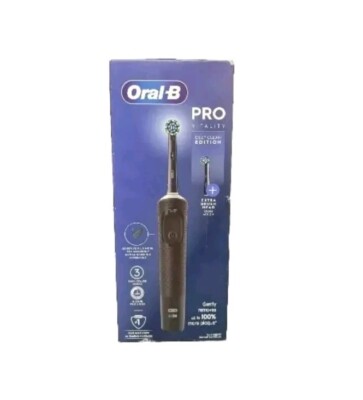 Oral B Vitality Pro Elektrische Zahnbürste mit 2 Bürstenköpfen - SCHWARZ       
