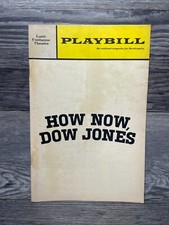 HOW NOW DOW JONES, PLAYBILL, MAY 1968, LUNT-FONTANNE THEATRE