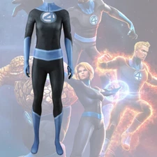 Fantastic 4 Costume Invisible Woman Cosplay Bodysuit Handcrafted
