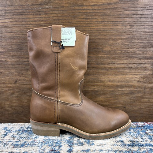 NOS Red Wing 2265 Pecos Boots US 9EEE Brown Leather Steel Toe USA Made New - Picture 2 of 24