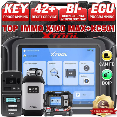 XTOOL X100 MAX 2 Profi KFZ OBD2 Diagnosegerät Scanner J2534 Key Programmier IMMO